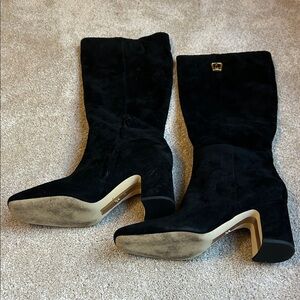 Black Suede Women's Boots